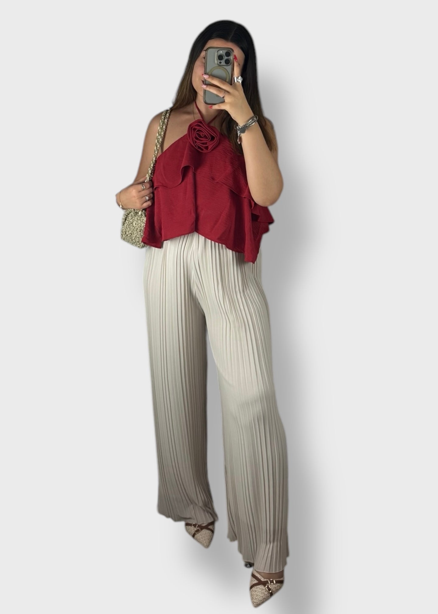Pantalon plissé Luna