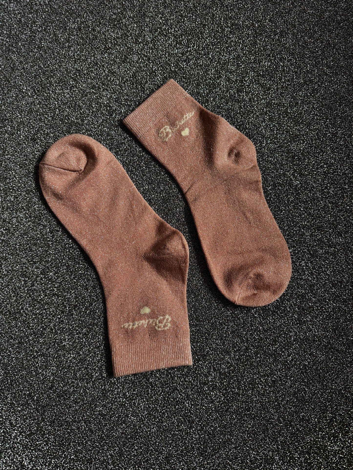 Chaussettes rose à paillettes Bichette - Tendances et confort