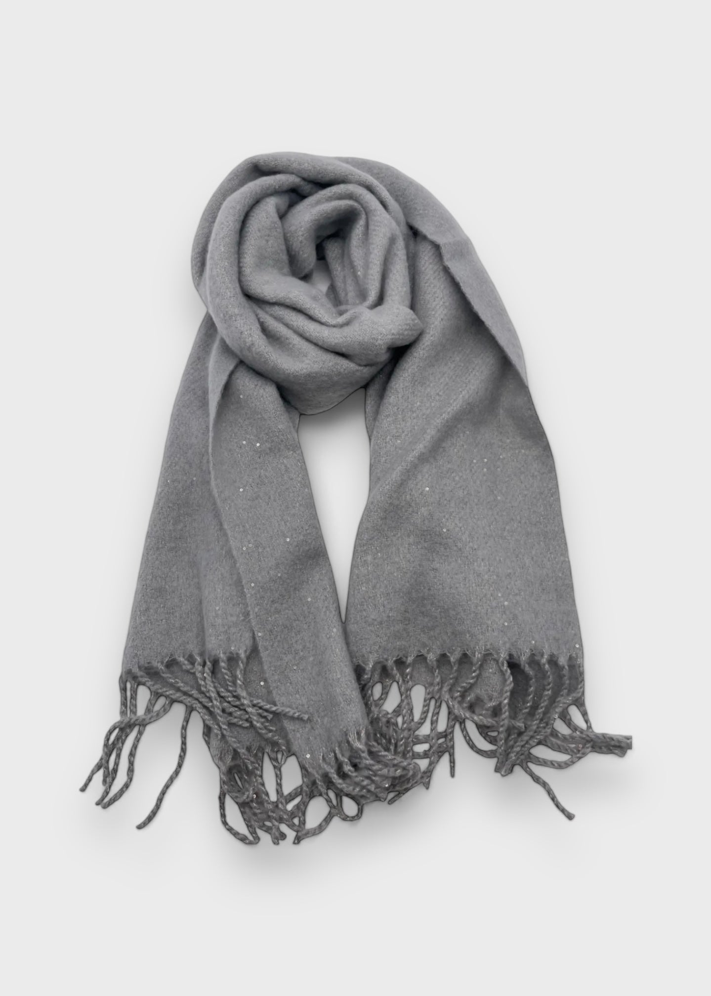 Écharpe à paillettes grise - L'accessoire chic et scintillant de l’hiver