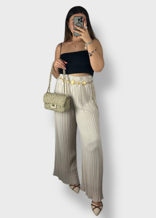 Pantalon plissé Luna