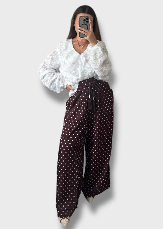 Pantalon à pois