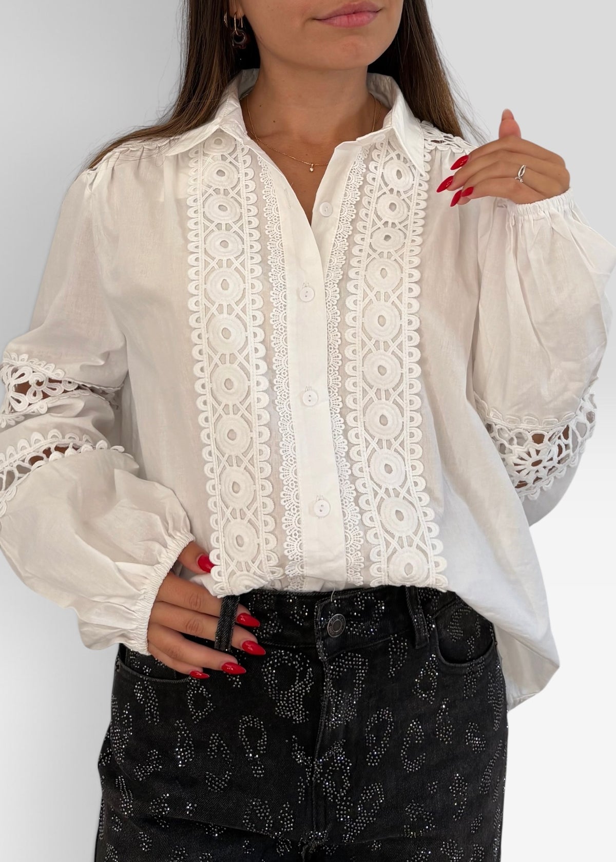 Chemise ajourée