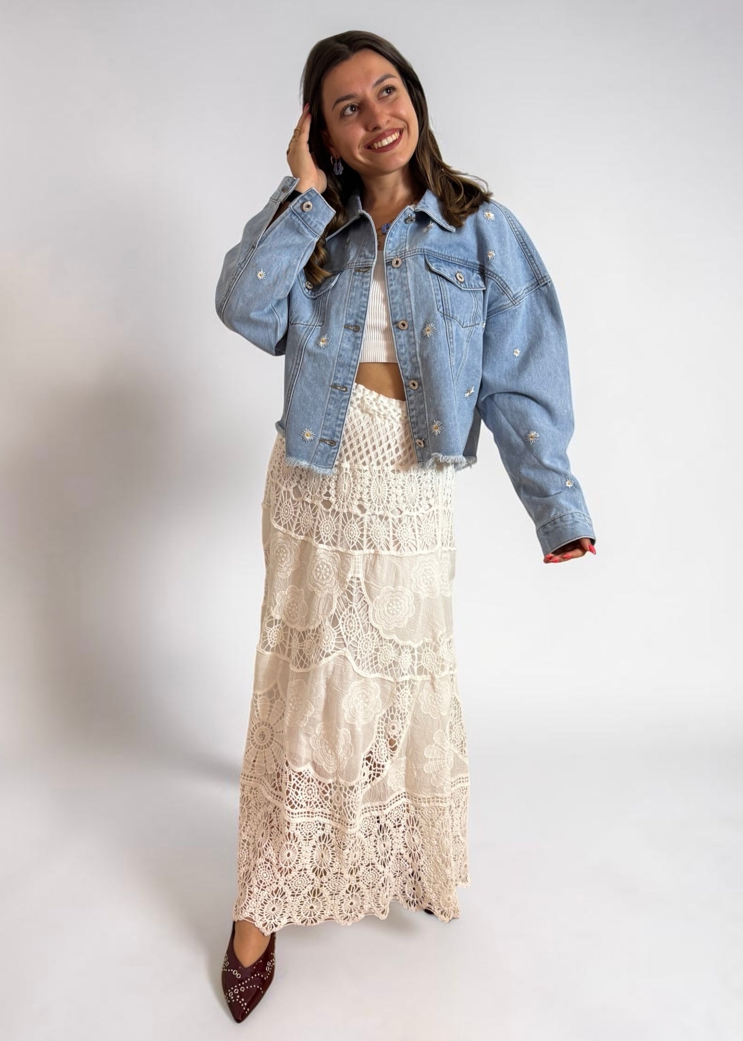 Veste en jean Marguerite