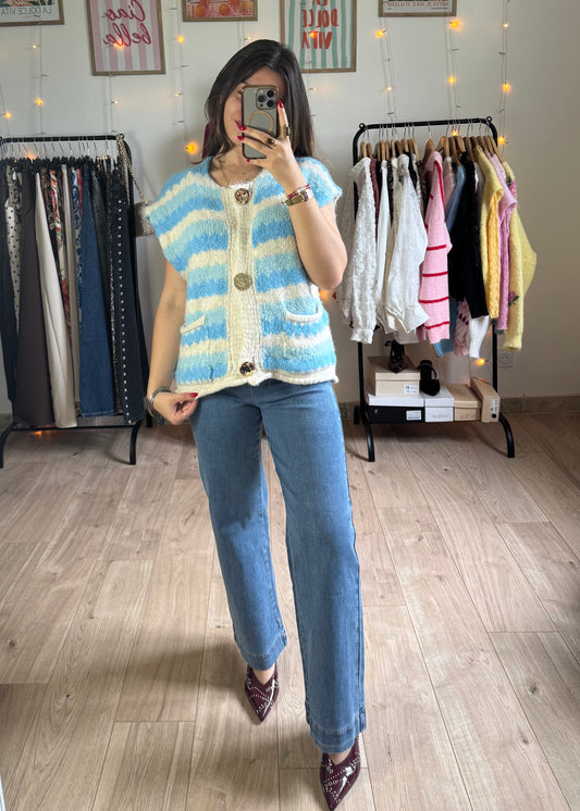 Gilet à rayures