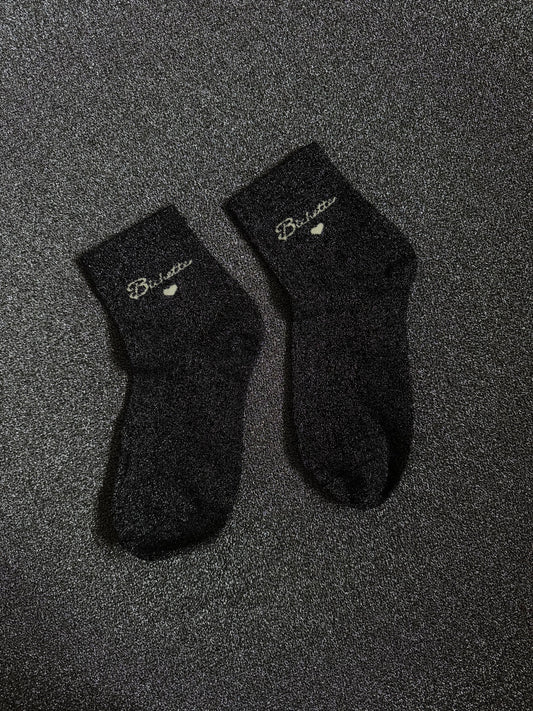 Chaussettes noir à paillettes Bichette - Tendances et confort