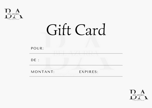 Carte cadeau Bel Azurra